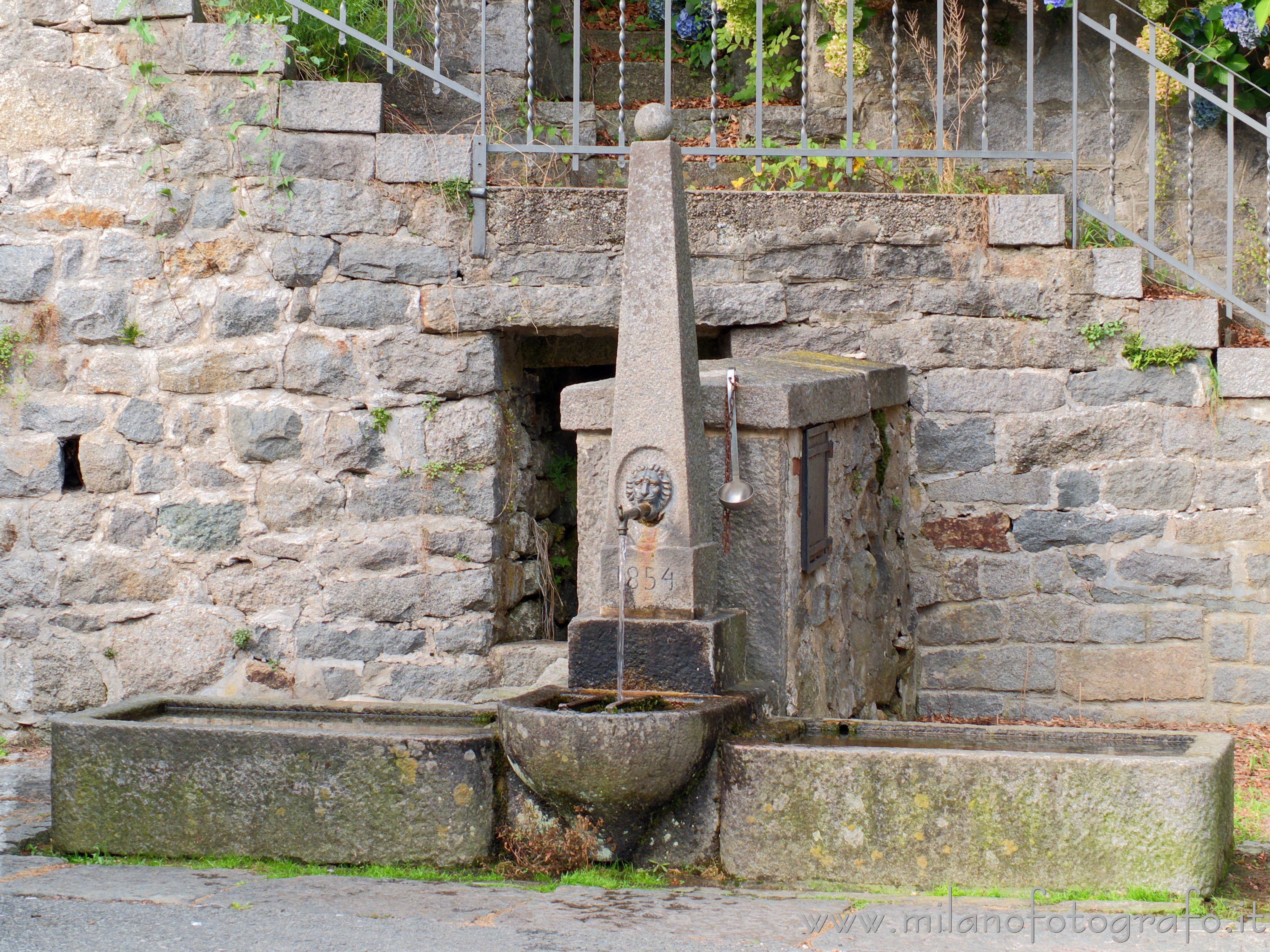 Campiglia Cervo (Biella, Italy) - Ancient fountain in the hamlet Quittengo